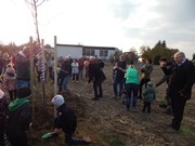 100.výročí vzniku Československé republiky - výsadba stromů Alej republiky na Vlkavě